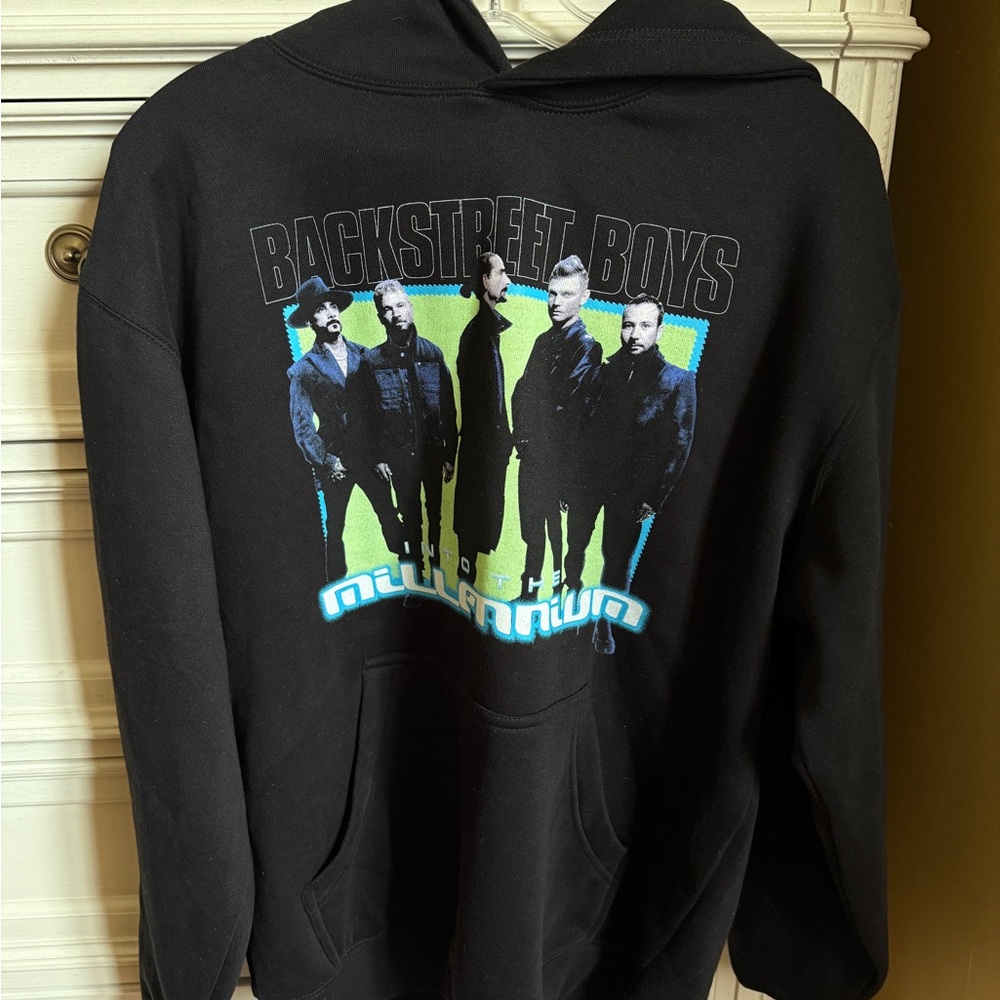 Backstreet Boys Black Graphic SPHERE VEGAS Hoodie Size Medium